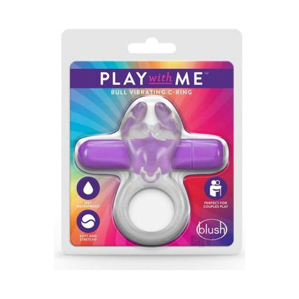 Play With Me - Bull Vibrating C-ring - Purple