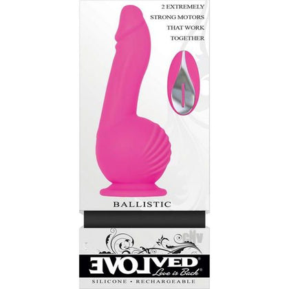 Evolved Ballistic Dong Silicone Rechargeable Remote Control Pink