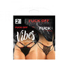 Vibes Fuck Off Buddy Pack 2 Pc. Cutout Lace Panty & Caged Thong Qs Black