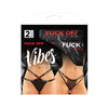 Vibes Fuck Off Buddy Pack 2 Pc. Cutout Lace Panty & Caged Thong L/xl Black