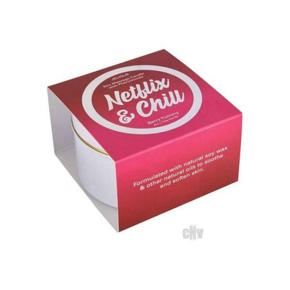 Netflix & Chill Massage Candle Netflix & Chill Berry Yummy 4 Oz/113 G