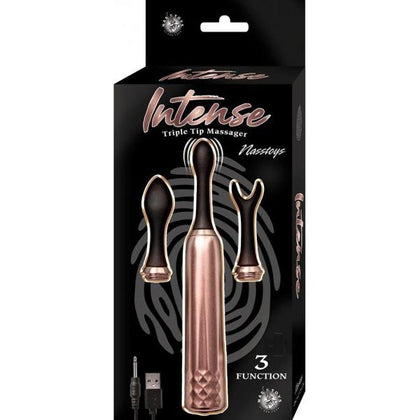 Intense Triple Tip Massager - Rose Gold