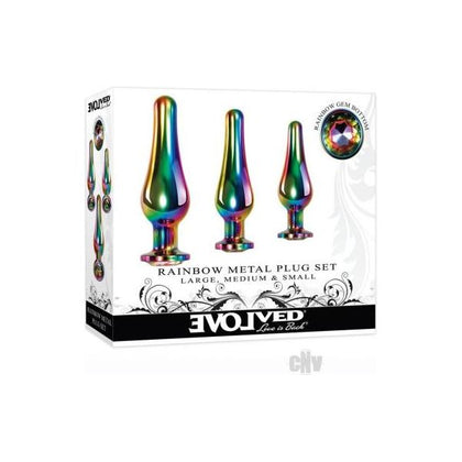 Evolved Rainbow Metal Plug Set