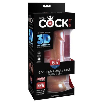 King Cock Plus 6.5 In. Triple Density Cock With Balls Tan