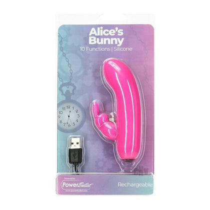 Alices Bunny Rechargeable Bullet With Removable Rabbit Sleeve Pink