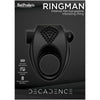 Decadence Ring Man Vibrating Rechargeable Cock Ring Black