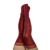 Kixies Holly Cranberry Sparkle Thigh-high Stockings Size A