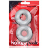 Oxballs Stiffy 2-pack Bulge Cockrings Silicone Tpr Clear Ice