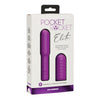 Pocket Rocket Elite Rechargeable Bullet With Removable Sleeve Purple