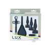 Lux Active Equip 7-piece Anal Training Kit Silicone Black