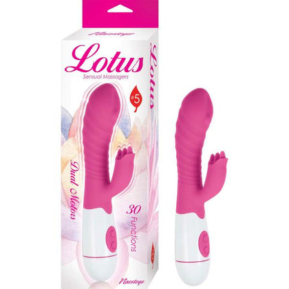 Lotus Sensual Massagers #5 Dual Stimulator Silicone Pink