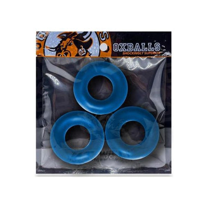 Oxballs Fat Willy 3-pack Jumbo Cockrings Flextpr Space Blue