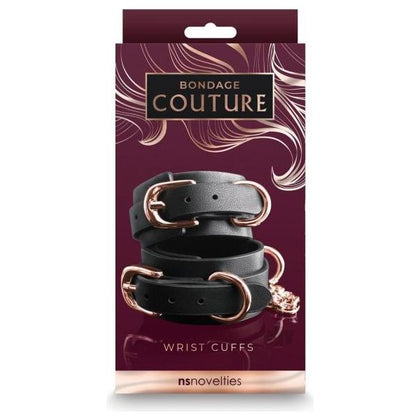 Bondage Couture Wrist Cuffs Black