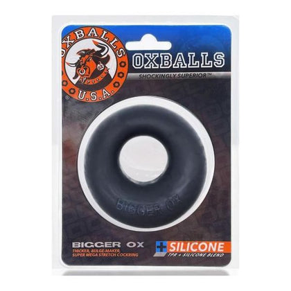 Oxballs Bigger Ox Thick Cockring Silicone Tpr Black Ice