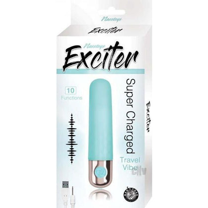 Exciter Travel Vibe Rechargeable Silicone Aqua