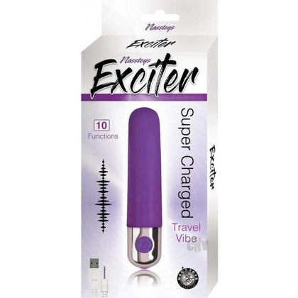 Exciter Travel Vibe Rechargeable Silicone Purple