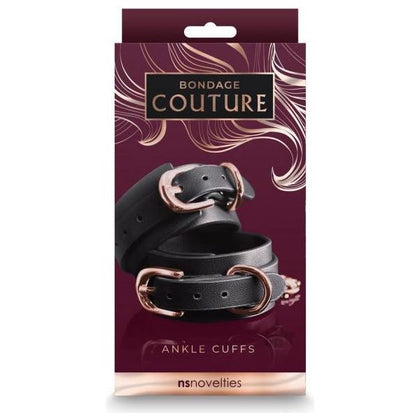 Bondage Couture Ankle Cuffs Black