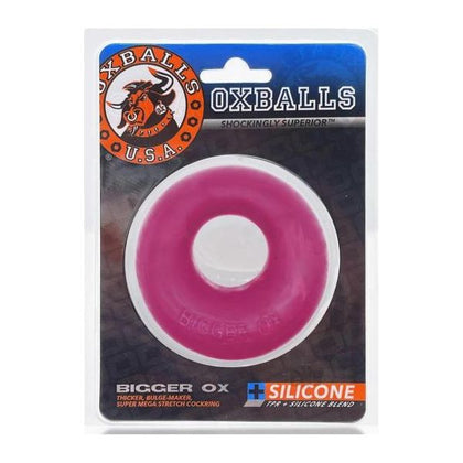 Oxballs Bigger Ox Thick Cockring Silicone Tpr Hot Pink Ice