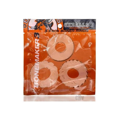 Oxballs Bonemaker 3-pack Boner Cockring Kit Flextpr Clear