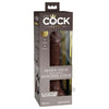 King Cock Elite Silicone Dual-density Cock 7 In. Brown