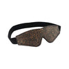 Blindfold Brown Pu Floral Print With Faux Fur Lining