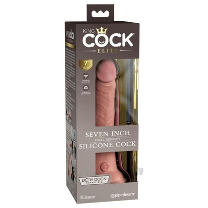 King Cock Elite Silicone Dual-density Cock 7 In. Light