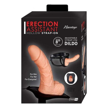 Erection Assistant Hollow Strap-on 8 In. White