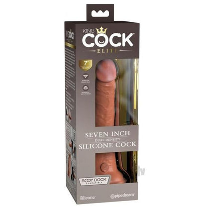 King Cock Elite Silicone Dual-density Cock 7 In. Tan