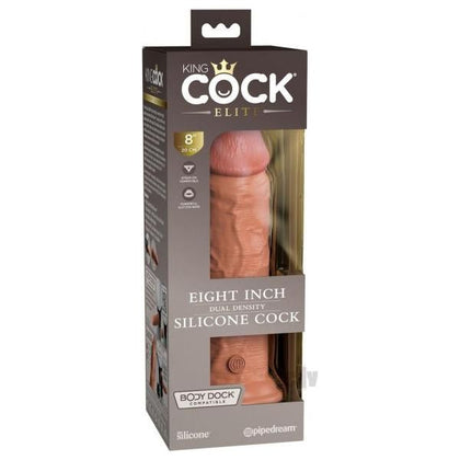 King Cock Elite Silicone Dual-density Cock 8 In. Tan