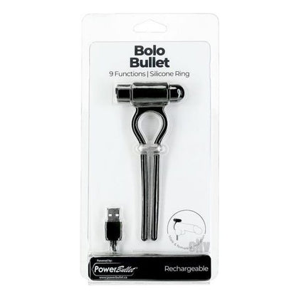 Powerbullet Bolo Bullet Adjustable Cock Ring Black