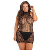 Reckless Lace Mini Dress Black Queen