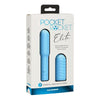 Pocket Rocket Elite Rechargeable Bullet With Removable Sleeve Sky Blue