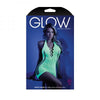 Glow Shock Value Net Halter Dress Neon Green Os