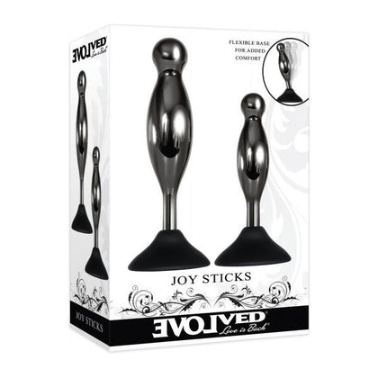 Evolved Joy Sticks 2-piece Plug Set Black