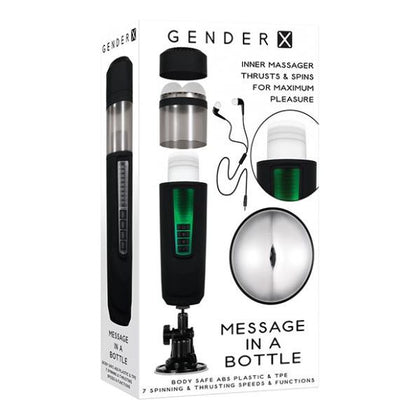 Gender X Message In A Bottle Rechargeable Black