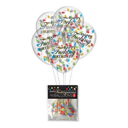 Happy Fucking Birthday Confetti Balloons