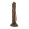 Dr. Skin Dr. Carter Dong With Suction Cup Silicone 7 In. Chocolate