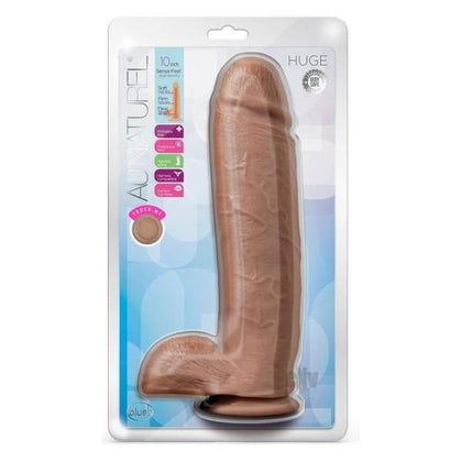 Au Naturel Huge Dildo 10 In. Mocha