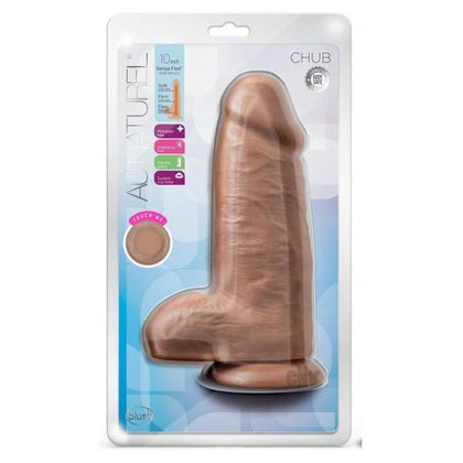 Au Naturel Chub Dildo 10 In. Mocha