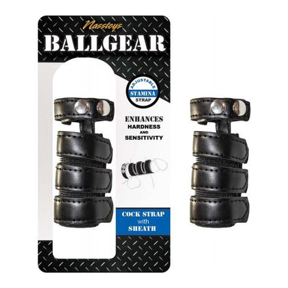 Ballgear Cock Strap With Sheath Black