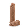 Dr. Skin Dr. Julian Dildo With Suction Cup Silicone 9 In. Mocha