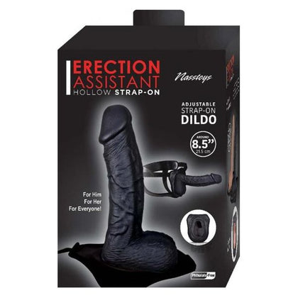 Erection Assistant Hollow Strap-on 8.5 In. Black