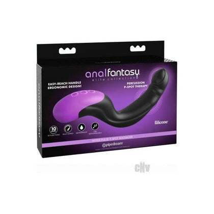 Anal Fantasy Elite Auto-throb Inflatable Vibrating Plug Black