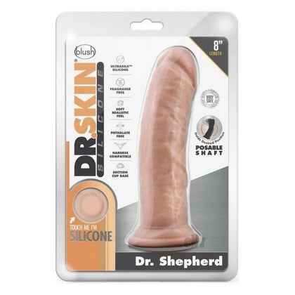 Dr. Skin Dr. Shepherd Dildo With Suction Cup Silicone 8 In. Vanilla