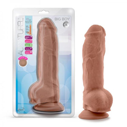 Au Naturel Big Boy Dildo 10 In. Mocha