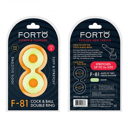 Forto F-81: Double Ring Liquid Silicone 44 Mm Glow-in-the-dark