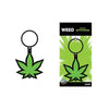 Weed Keychain Green Marijuana Leaf