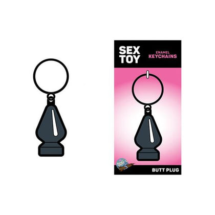 Sex Toy Keychain Gray Butt Plug