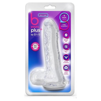 B Yours Plus Ram 'n' Jam Dildo Clear