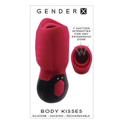 Gender X Body Kisses Suction Toy Red